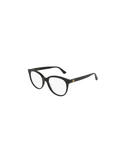 Lentes oftálmicos GG0329O 001 Round Negro Dorado