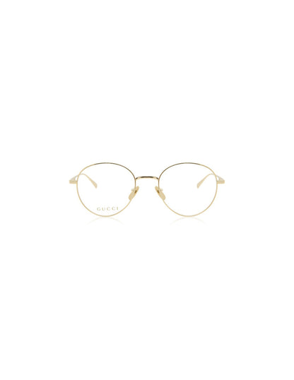 Lentes oftálmicos GG0337O 001 Round Dorado Clasico