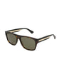 Lentes de sol GG0341S 003 Square Shape Carey Negro Blanco
