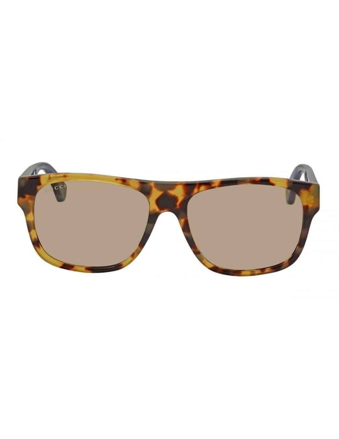 Lentes de sol GG0341S 006 Square Shape Carey Rojo Ambar