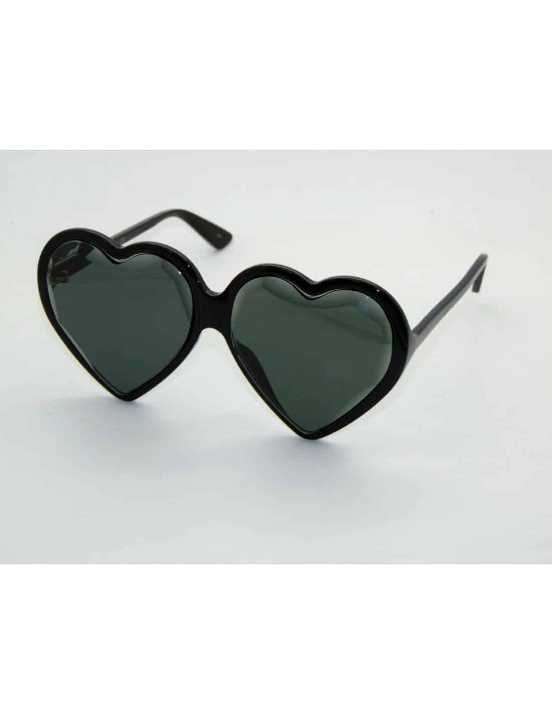 Lentes de sol GG0360SA 001 Heart Fashion Inspired Negro Gris