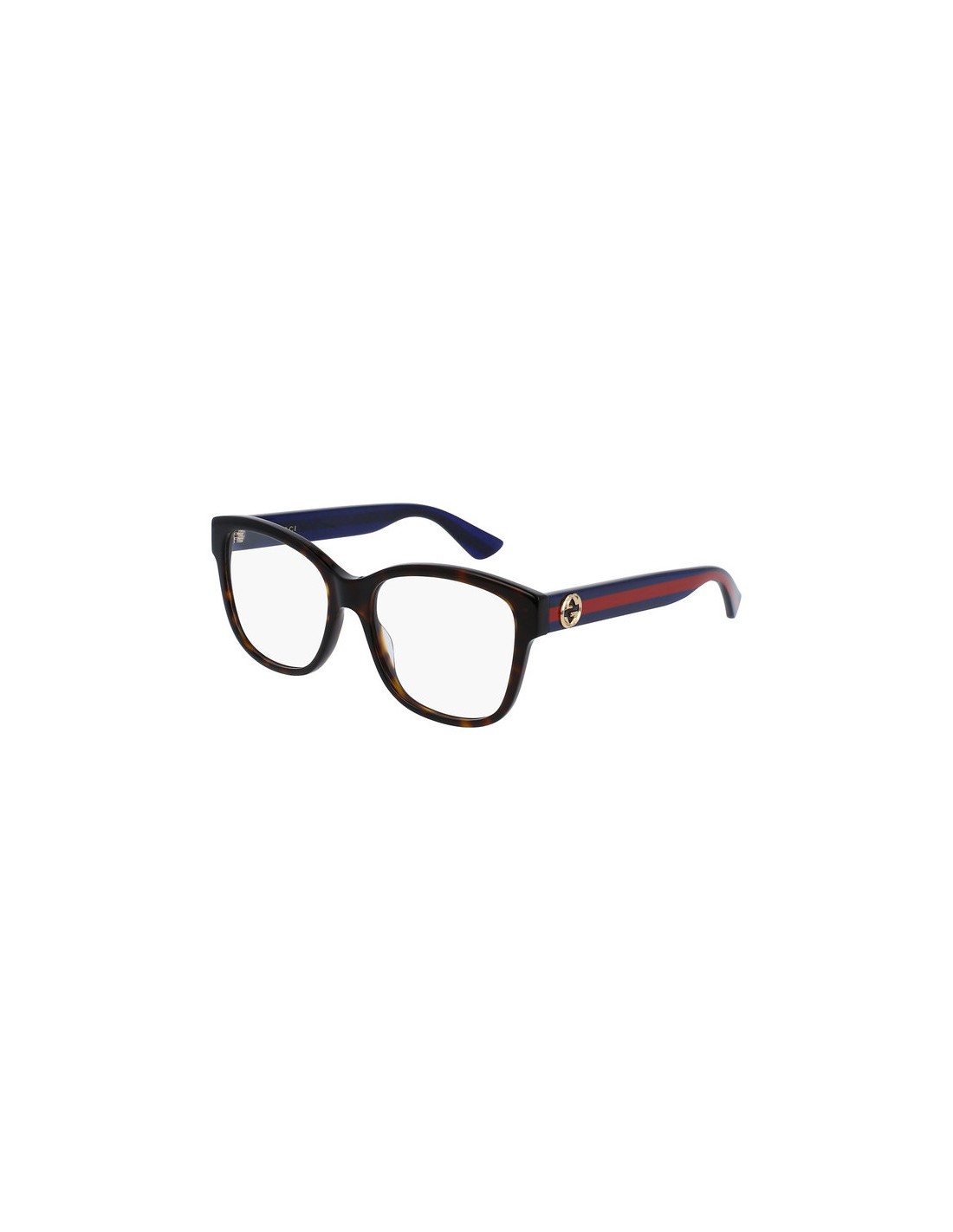 Lentes oftálmicos GG0038O 003 Square Carey Azul Clasico