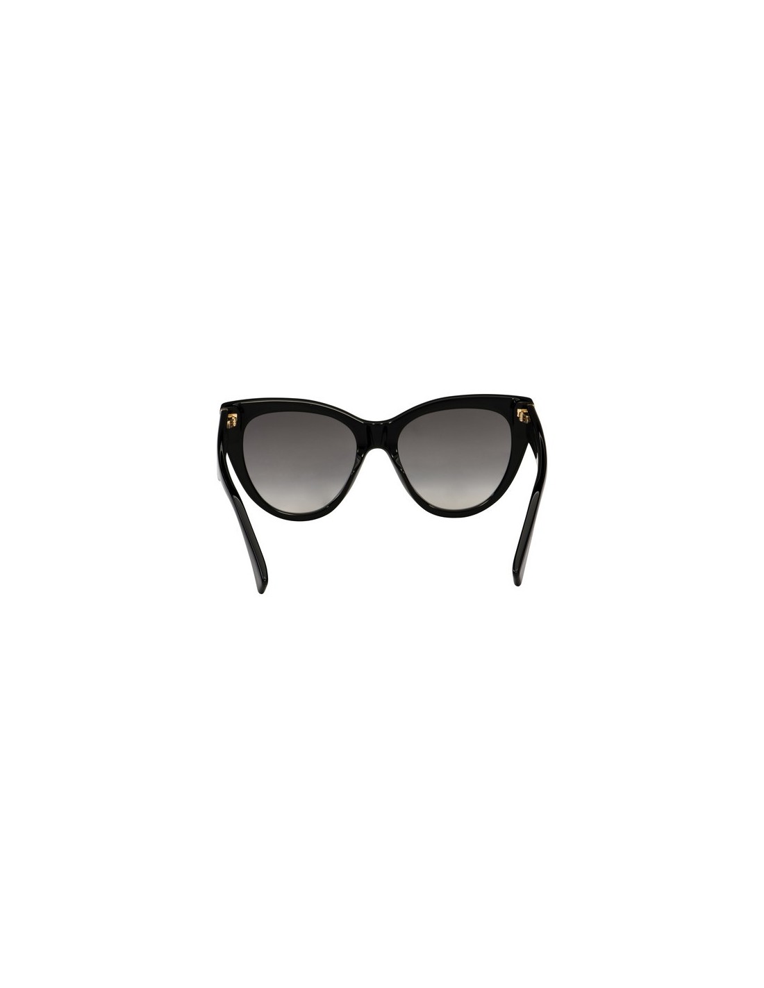 Lentes de sol GG0460S 001 Eye Cat Acetato Negro Gris Degradado