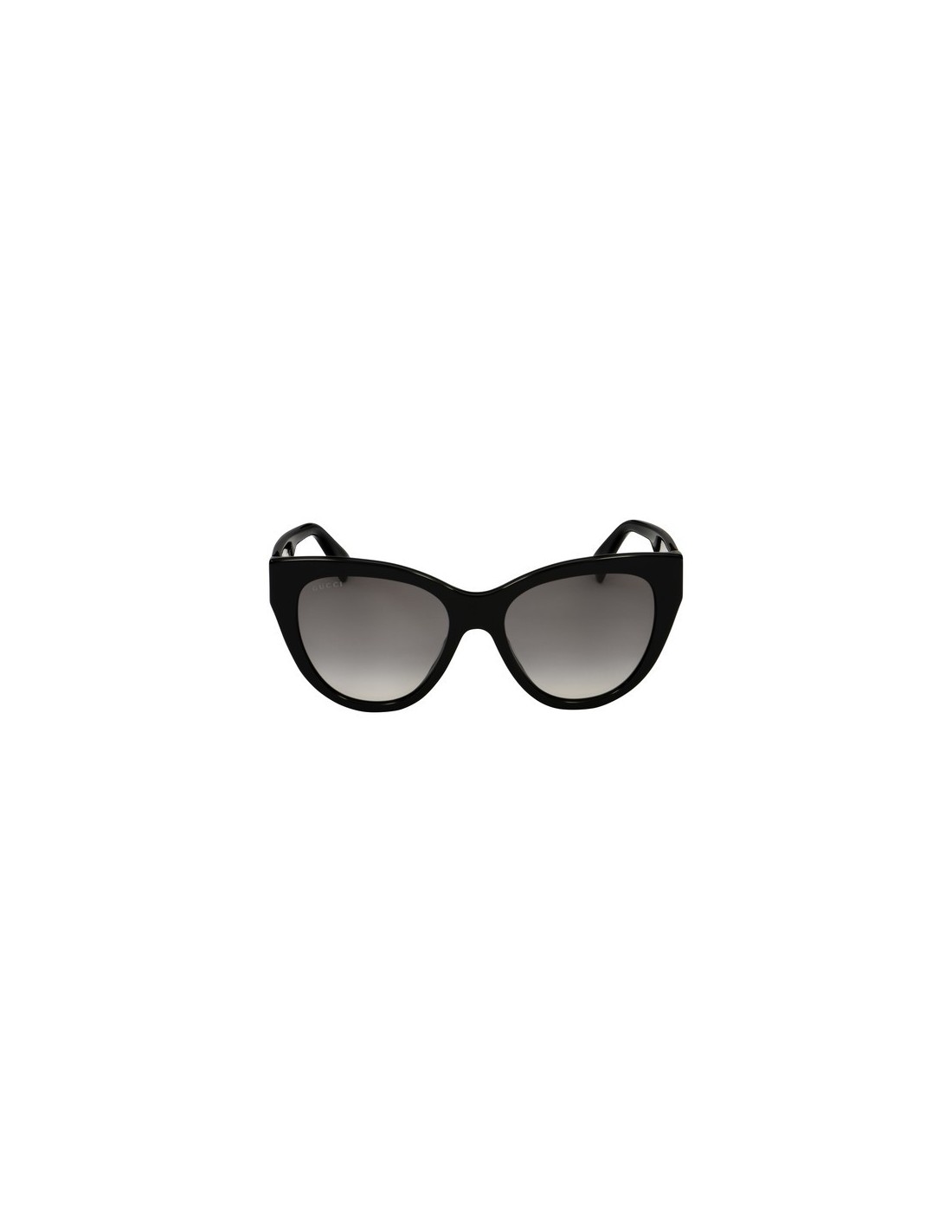 Lentes de sol GG0460S 001 Eye Cat Acetato Negro Gris Degradado
