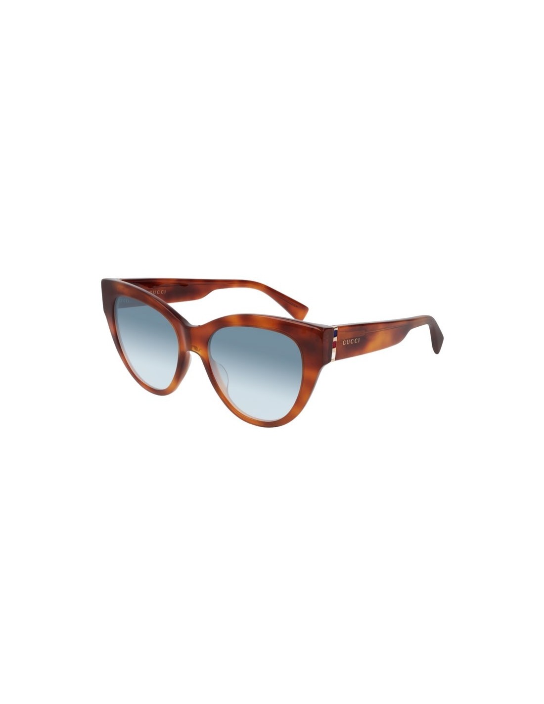Lentes de sol GG0460S 003 Eye Cat Acetato Carey Azul Degradado