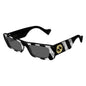 Lentes de sol GG0516S 011 Rectangle Shape Negro Blanco Zebra