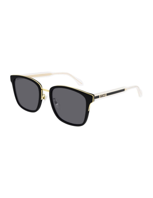 Lentes de sol GG0563SKN 001 New Square Shape Negro Dorado