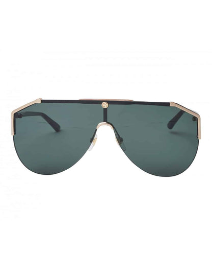 Lentes de sol GG0584S 002 Aviator Square Negro Dorado