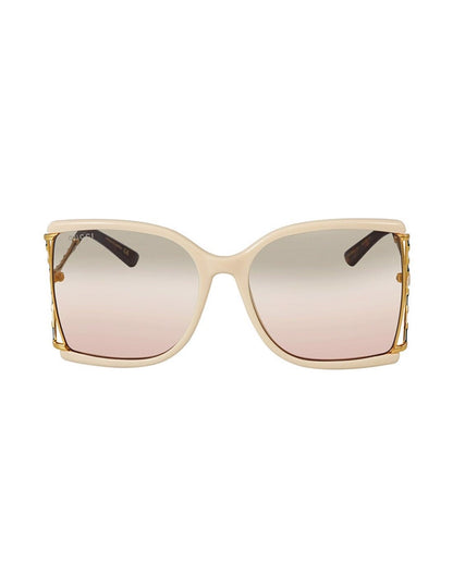 Lentes de sol GG0592SK 005 Square Shape Grey Gradient Butterfly