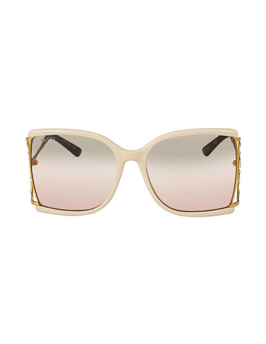 Lentes de sol GG0592SK 005 Square Shape Grey Gradient Butterfly