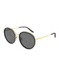 Lentes de sol GG0677SK 001 Round Metal Negro Dorado