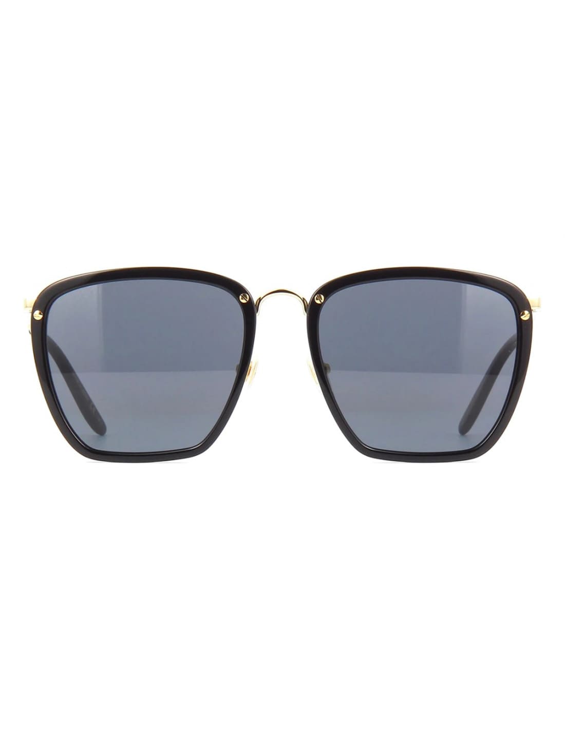 Lentes de sol GG0673S 001 Square Metal Negro Dorado