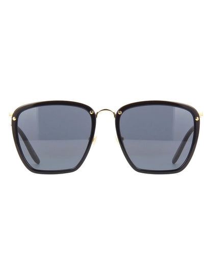 Lentes de sol GG0673S 001 Square Metal Negro Dorado