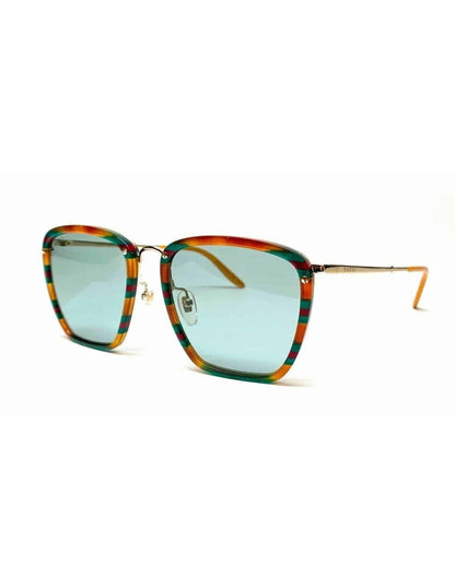 Lentes de sol GG0673S 003 Square Metal Naranja Verde