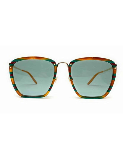 Lentes de sol GG0673S 003 Square Metal Naranja Verde