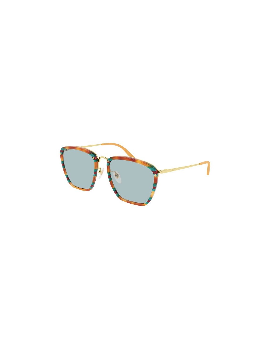 Lentes de sol GG0673S 003 Square Metal Naranja Verde