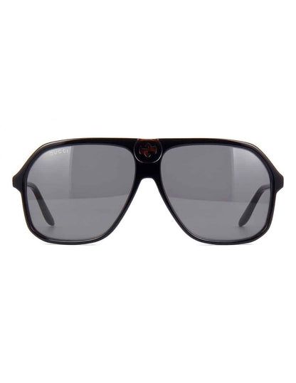 Lentes de sol GG0734S 001 Square Aviator Negro Gris