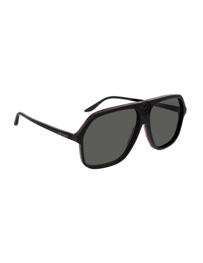 Lentes de sol GG0734S 001 Square Aviator Negro Gris