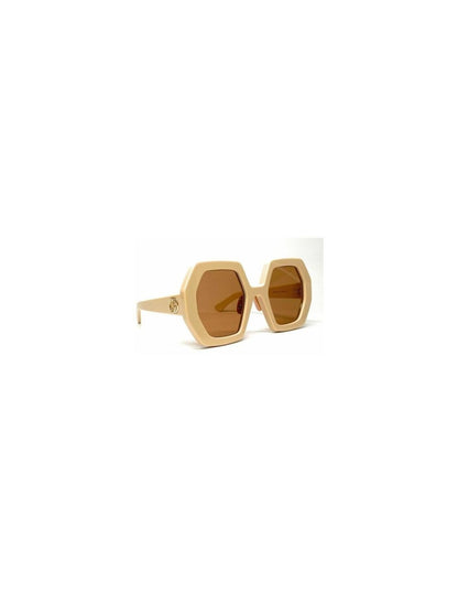 Lentes de sol GG0772S 002 Fashion Inspired Ivory White Cafe Transparente