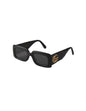 Lentes de sol GG0811S 001 Square Shape Negro Dorado