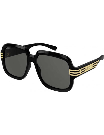 Lentes de sol GG0979S 001 Square Shape Negro Dorado