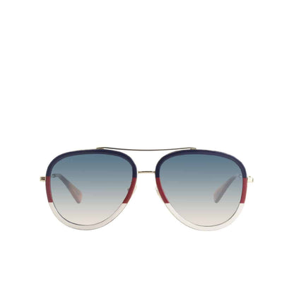 Lentes de sol GG0062S 013 Aviator Azul Degradado Blanco