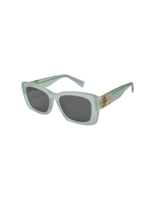 Lentes de sol MU 07YS 19L-09T Square Shape Blue Gray