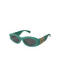 Lentes de sol MU 11WS 15H-5S0 Oval Shape Green Dark