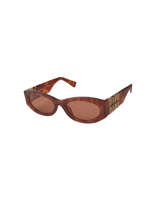 Lentes de sol MU 11WS 4BW-ZZ1 Oval Shape Brown Tortoise