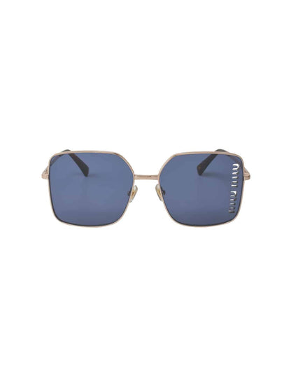 Lentes de sol MU 51YS ZVF-1V1 Square Shape Gold Rose Blue imagen 2