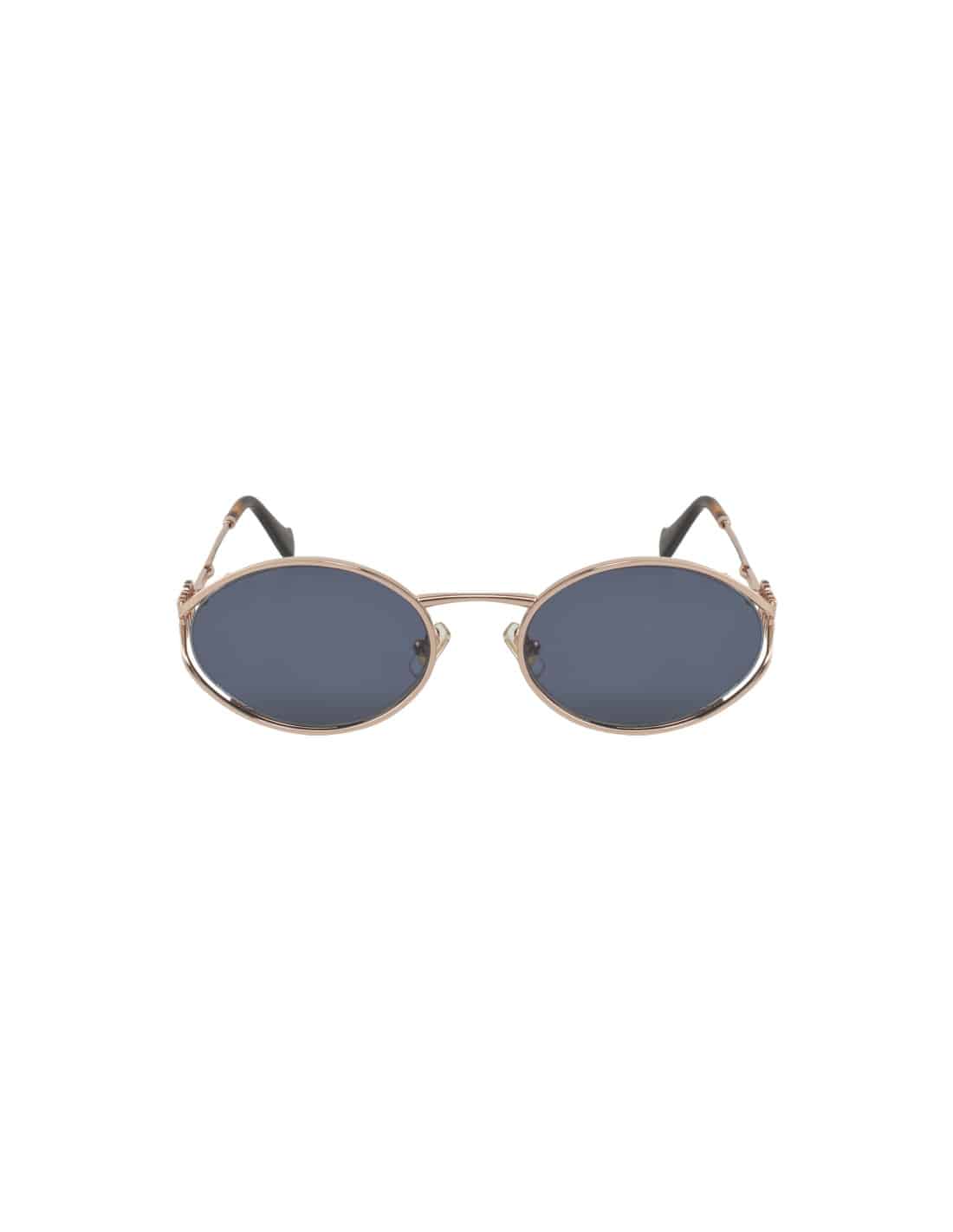 Lentes de sol MU 52YS ZVF-1V1 Oval Shape Pink Gold Blue imagen 2