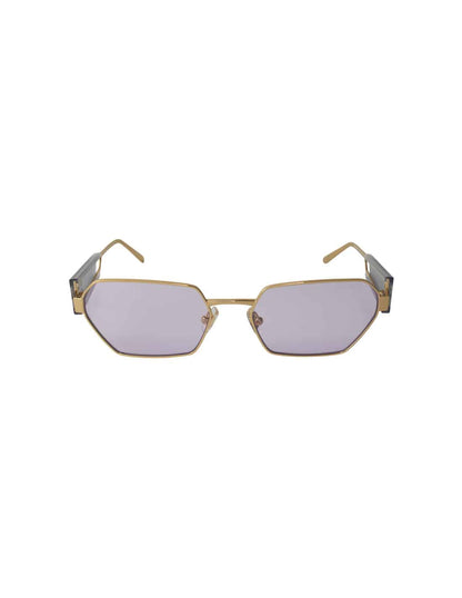 Lentes de sol MU 53WS ZVN-05S Square Shape Pale Gold Violet imagen 2