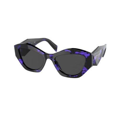 Lentes de sol SPR07Y 05V-5S0 Symbole Abstract Negro Morado