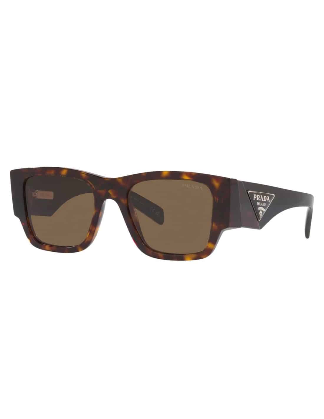 Lentes de sol SPR 10Z 2AU-06B Square Shape Gold Tortoise