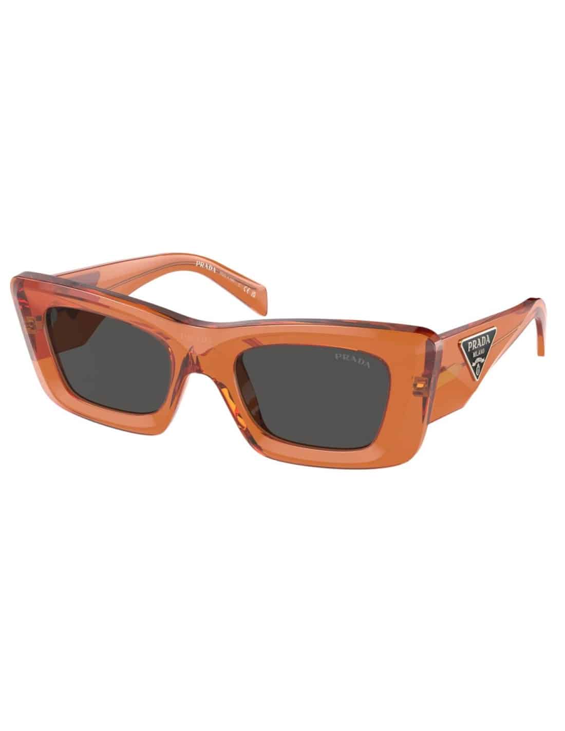 Lentes de sol SPR 13ZS 10N-5S0 Square Fashion Orange Black