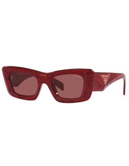 Lentes de sol SPR 13ZS 15D-08S Square Fashion Red Marble