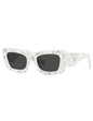 Lentes de sol SPR 13ZS 17D-5S0 Square Fashion White Marble