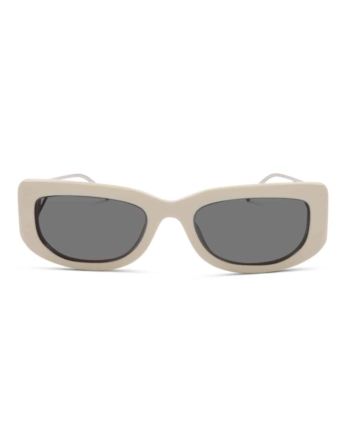 Lentes de sol SPR 14Y 142-5S0 Symbole Rectangle White Silver