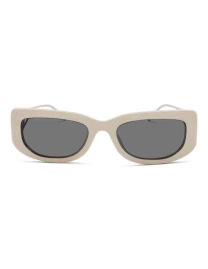 Lentes de sol SPR 14Y 142-5S0 Symbole Rectangle White Silver