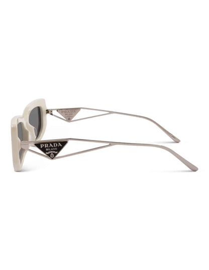 Lentes de sol SPR 14Y 142-5S0 Symbole Rectangle White Silver