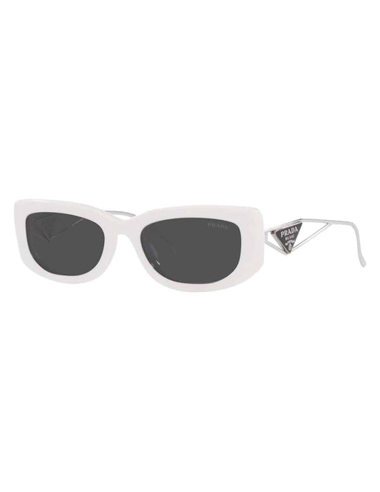 Lentes de sol SPR 14Y 142-5S0 Symbole Rectangle White Silver