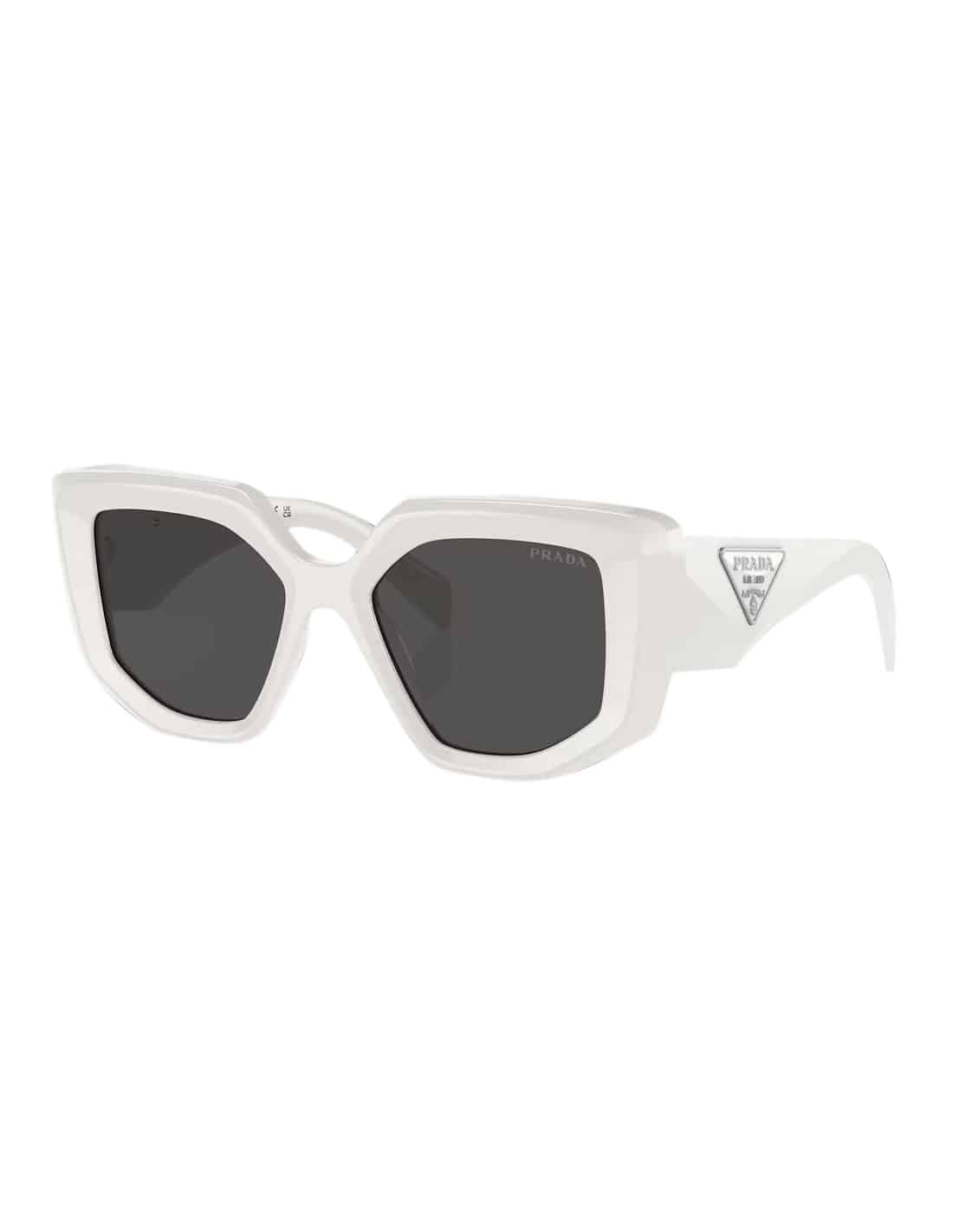Lentes de sol SPR 14Z 142-5S0 Butterfly Shape Blanco Gris