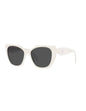 Lentes de sol SPR 19Z 142-5S0 Square Shape Blanco Gris Degradado