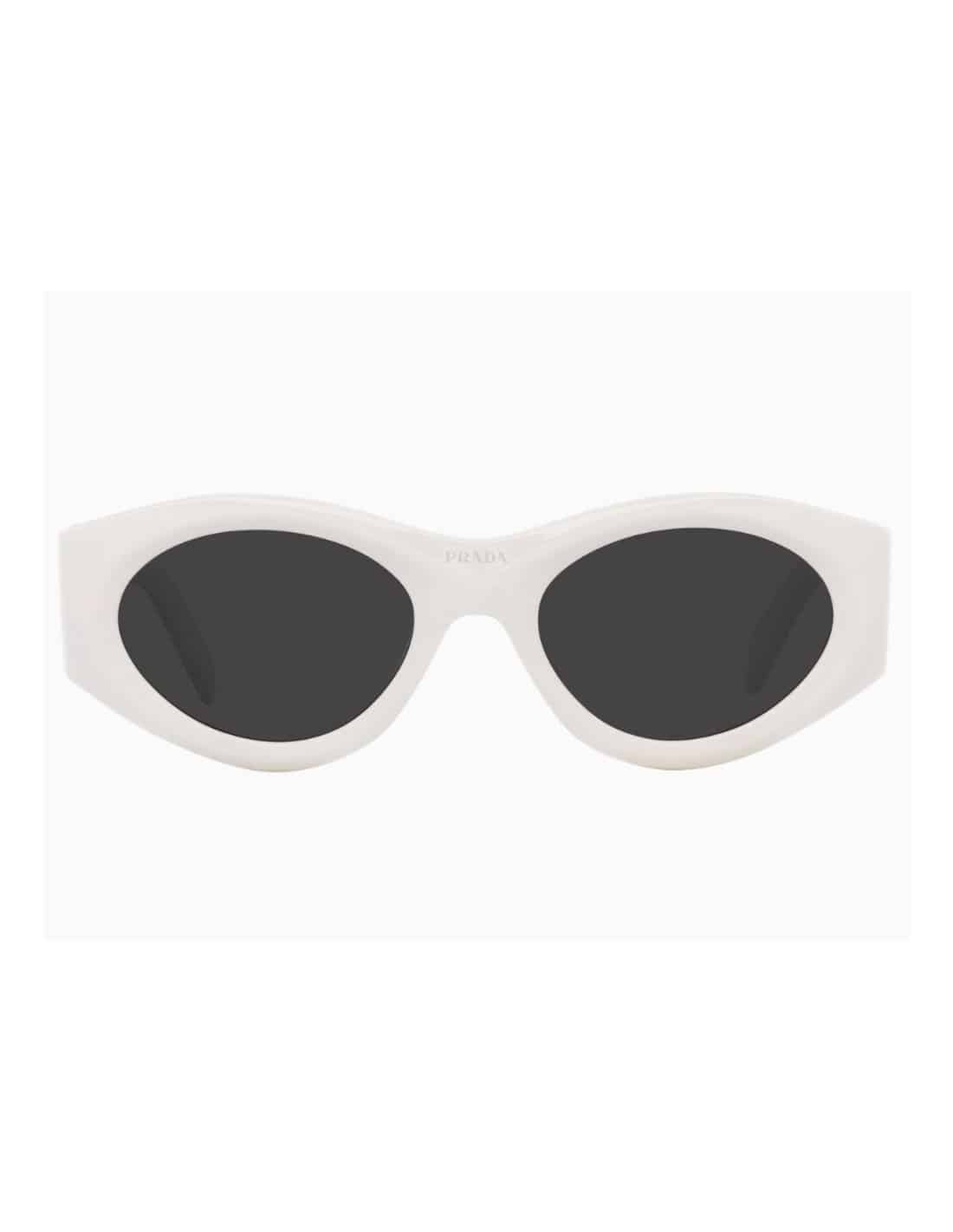 Lentes de sol SPR 20Z 142-5S0 Oval Shape Blanco Gris