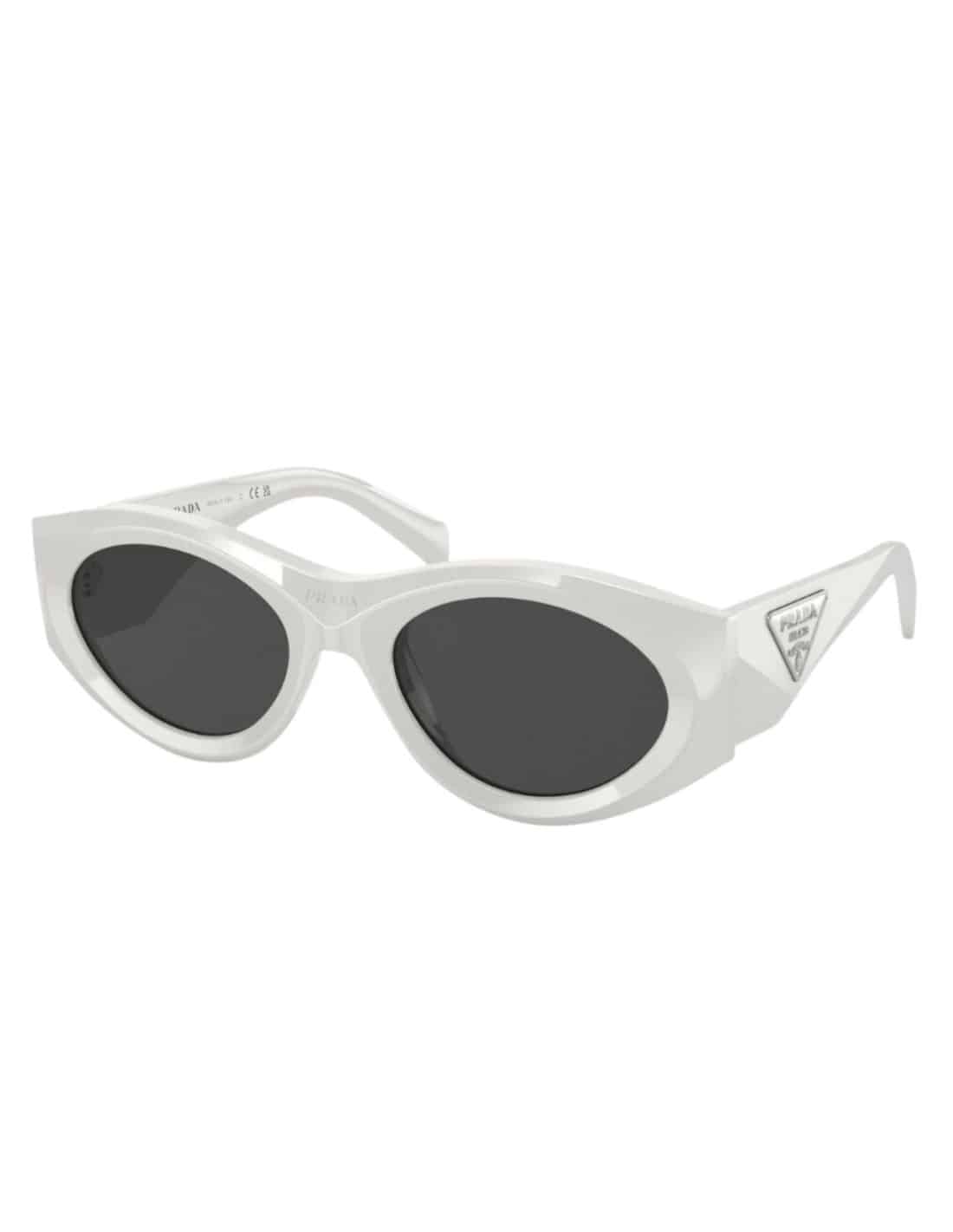 Lentes de sol SPR 20Z 142-5S0 Oval Shape Blanco Gris