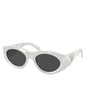 Lentes de sol SPR 20Z 142-5S0 Oval Shape Blanco Gris