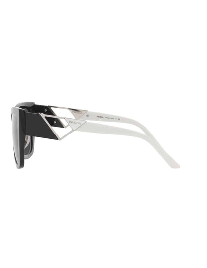 Lentes de sol SPR 21Y 1AB-5S0 Square Shape Negro Blanco