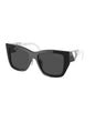 Lentes de sol SPR 21Y 1AB-5S0 Square Shape Negro Blanco