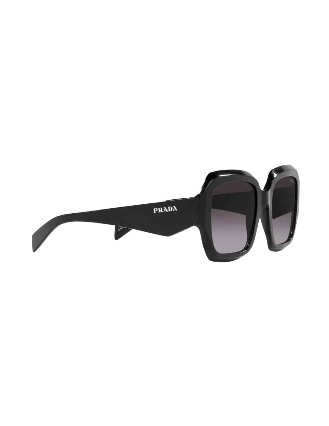 Lentes de sol SPR 28ZS 16K-09A Square Shape Black Silver