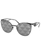Lentes de sol SPR 50ZS 1AB-03T Irregular Black Silver Tampo Triangles